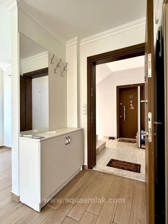 Zentrale Lage In Köyceğiz Mit Geschlossenem Balkon Und Klimaanlage 1+1 Wohnung