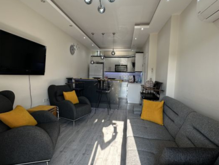 3 In 1 Möblierte Und Klimatisierte Maisonette-Wohnung Im Entwicklungsviertel Köyceğiz