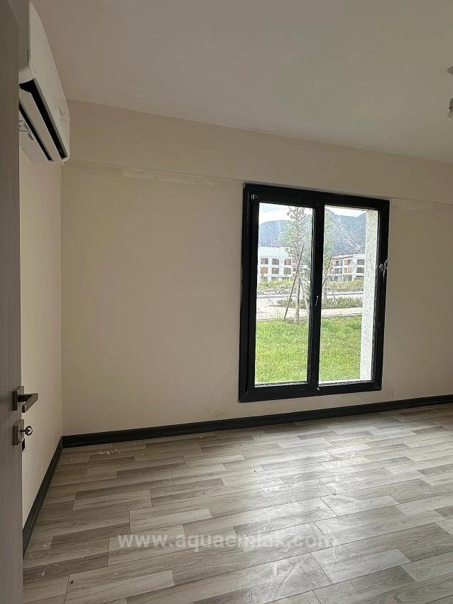 3+1 Apartment For Rent In Köyceğiz, Ground Floor, All Rooms Air-Conditioned, Within A Gated Community.