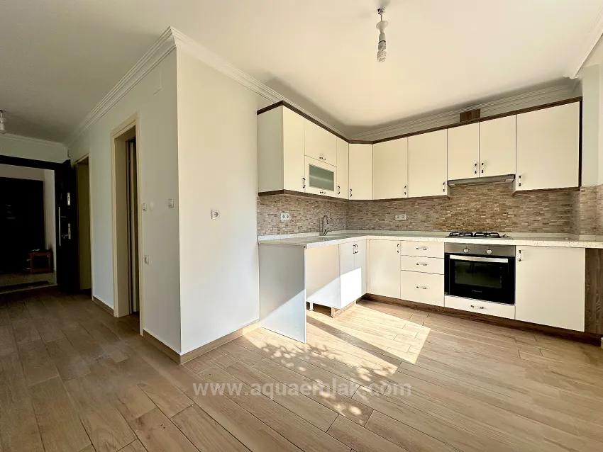 Village Centre Location Closed Balcony And Air Conditioned 1+1 Apartment