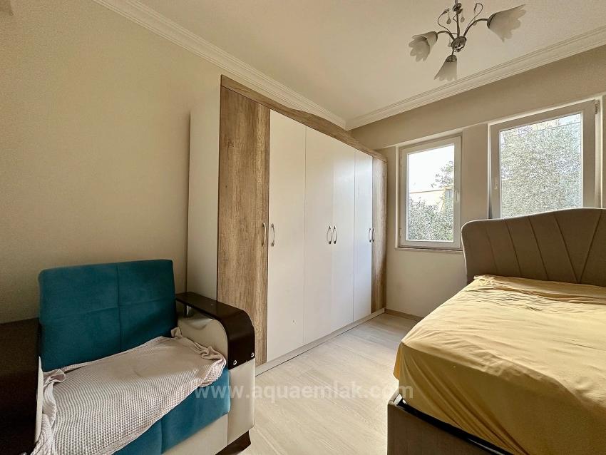 Apartment For Rent In Köyceğiz Town Center. Ground Floor, 2+1 Bedrooms, Closed Kitchen & Air Conditioning.