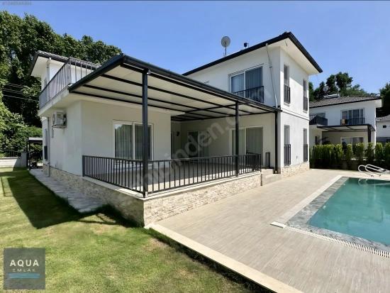 4+1 Detached Villa With Pool And Heat Pump For Rent In Köyceğiz